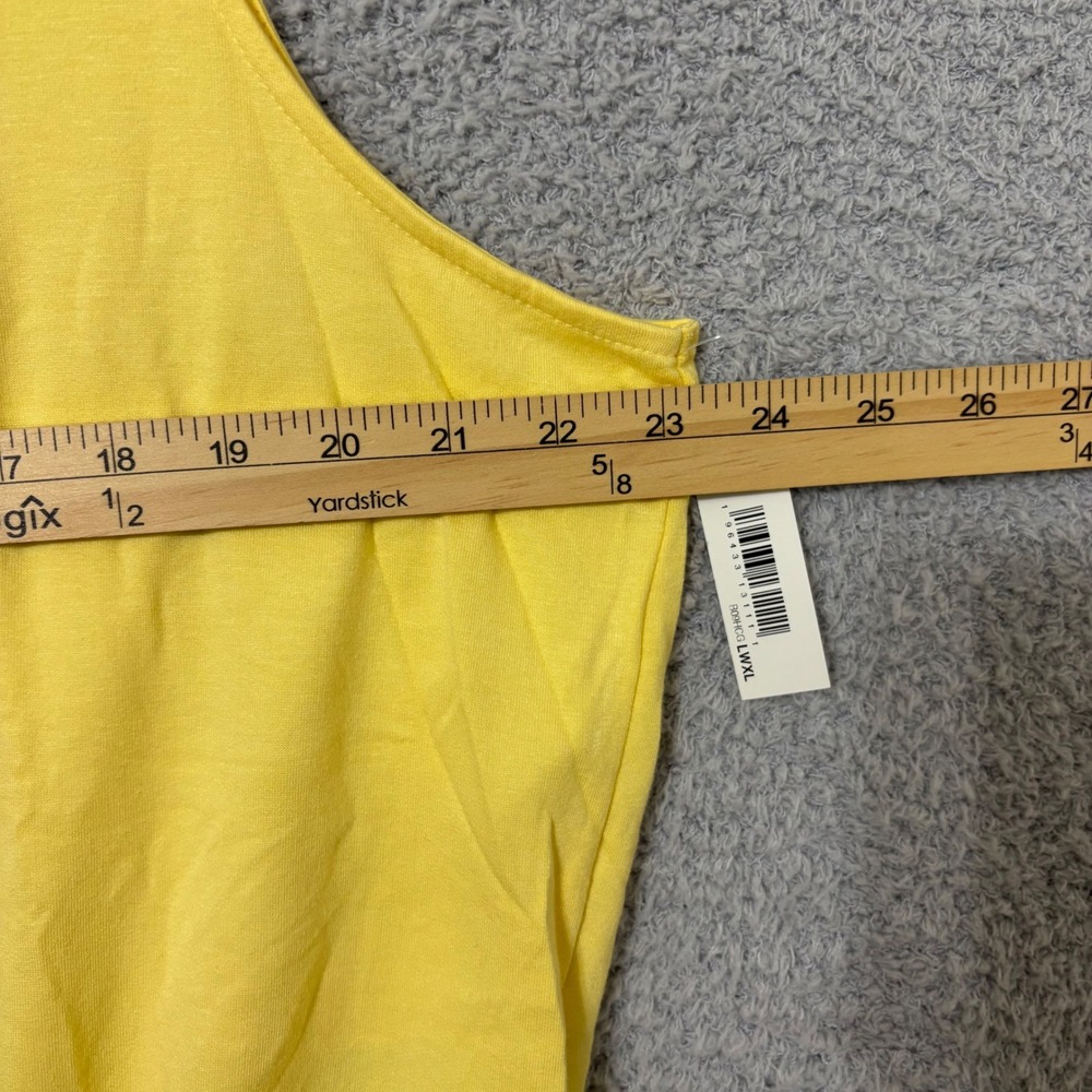 Casual Yellow Romper XXL Lightweight Lounge Summer Outfit V-Neck NWT - Picture 11 of 15